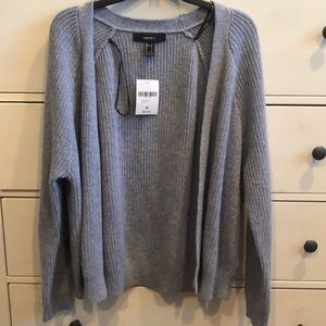 Blue long sleeve cardigan